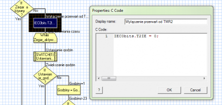 FlowCode. Przykładowy projekt zegarka z wyświetlaczem LED @ easy-soft ...