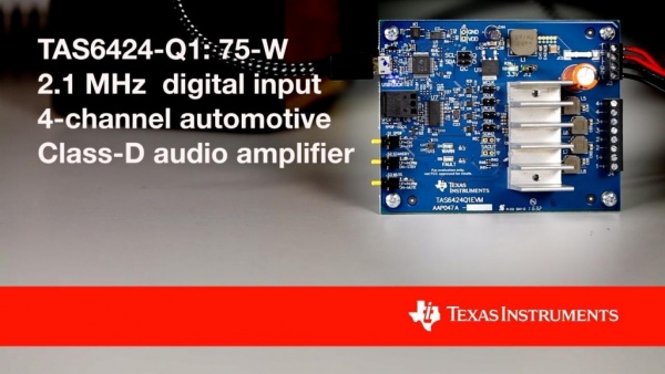 TAS5414C-Q1 i TAS5424C-Q1 - 4-kanałowe wzmacniacze audio o mocy 28 W/kanał