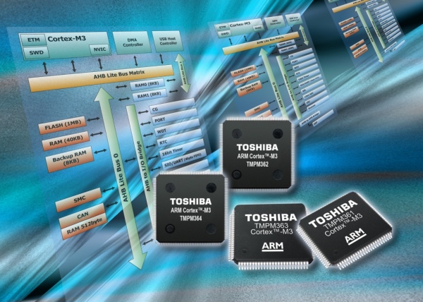 Mikrokontrolery ARM Cortex-M3 firmy Toshiba